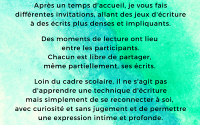 Ecriture créative pour adultes